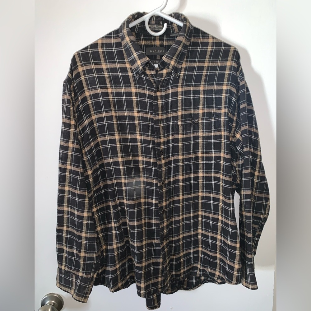 Mens Brown Van Heusen Flannel